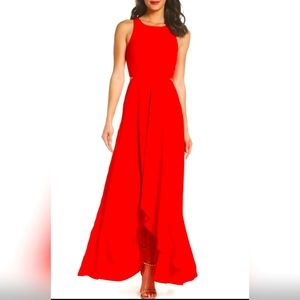 Ali & Jay XS Bohemian Rhapsody Red Maxi Dress